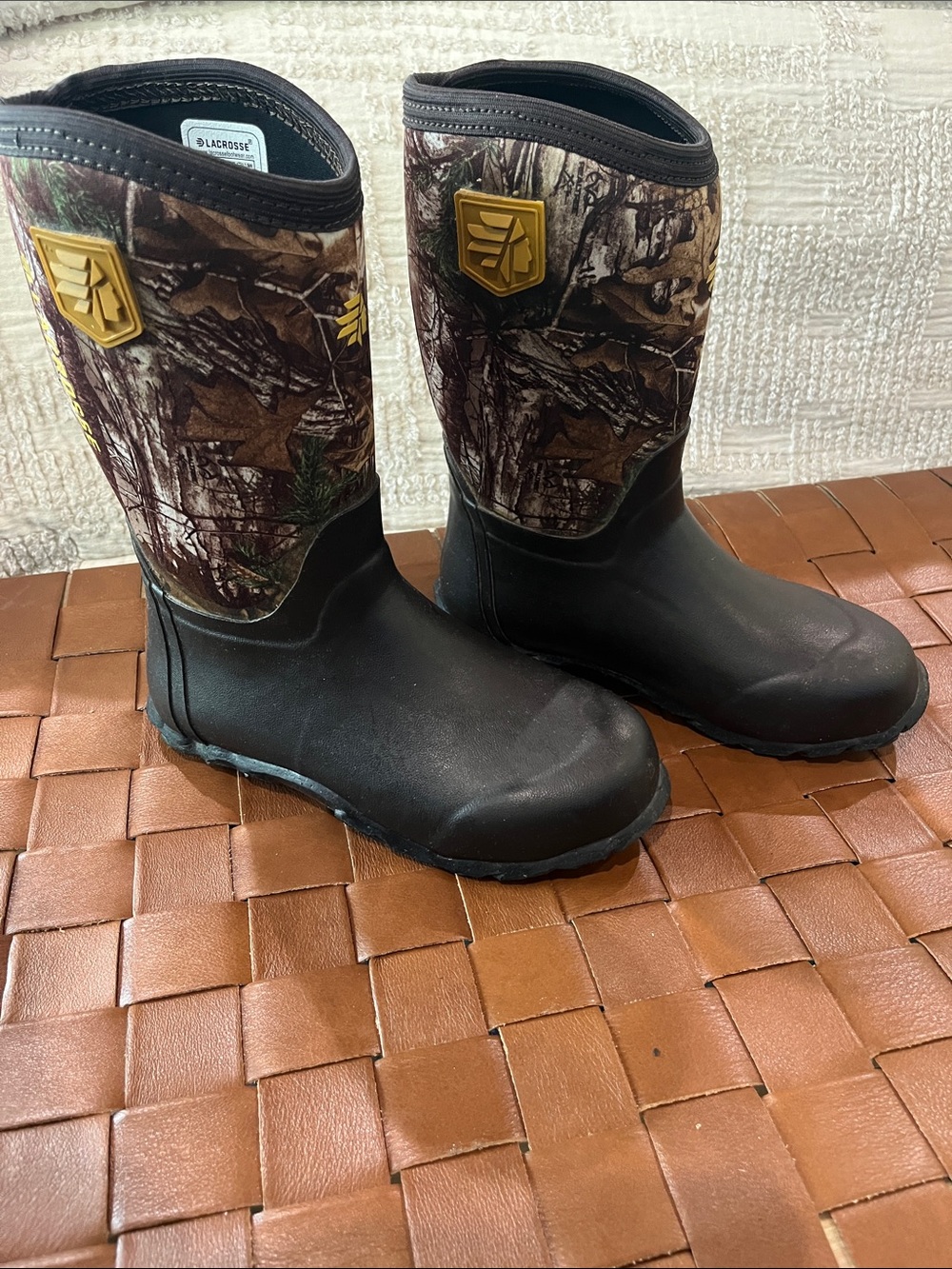 LaCrosse Kids' Camo & Black Waterproof Rain Boots